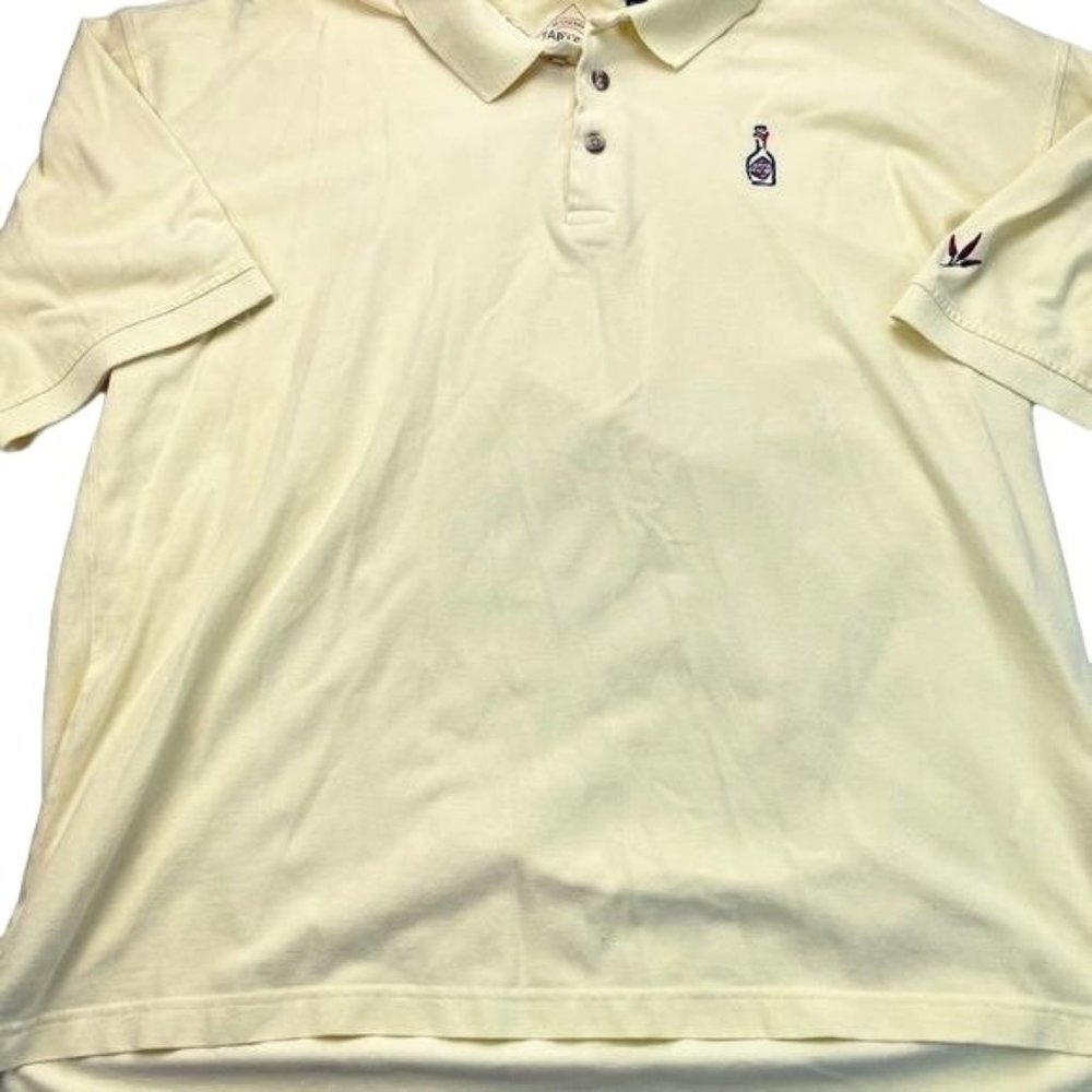 McIlhenny Co Sportswear Yellow Tabasco Embroidered Polo Style Shirt Size XL